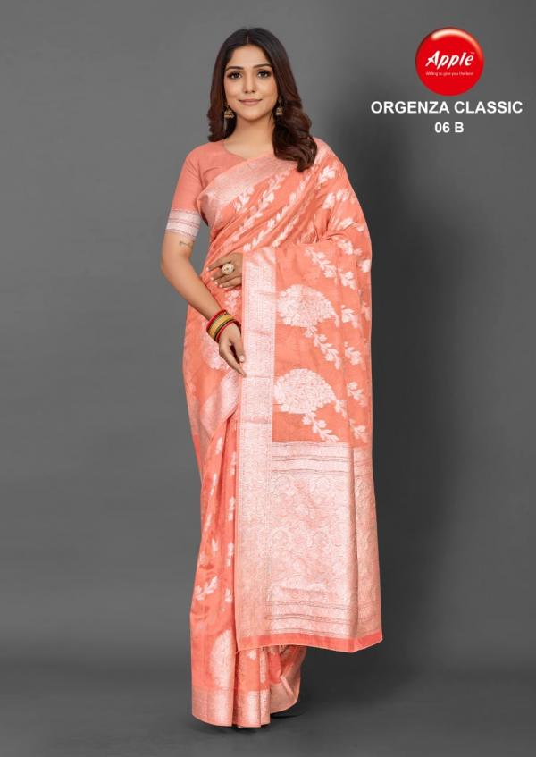 Apple Organza Classic 6 organza Fancy Saree Colletion